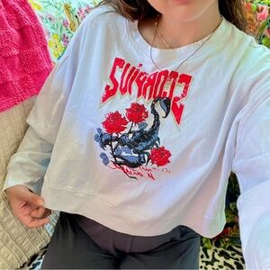 Princess Polly TWIN Scorpio quarter-length cropped crewneck 🦂❤️